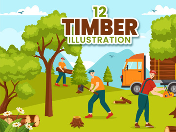 12 Timber Illustration