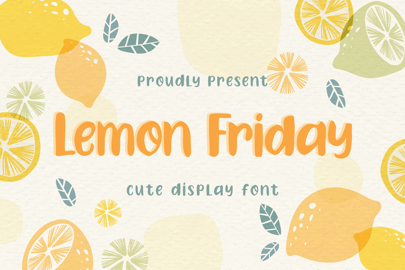 Lemon Friday - 免费字体(Lemon Friday - Free Font)插图