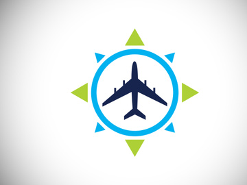 Creative Compass Concept Logo Design Template. Compass Logo sign and symbol. Coastal Logo. Compass icon