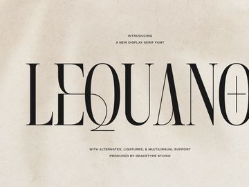 Lequano | New Display Serif