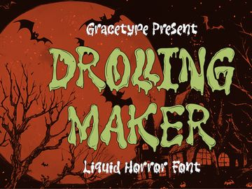 Drolling Maker | Liquid Horror Font