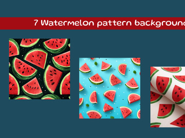 Watermelon pattern background