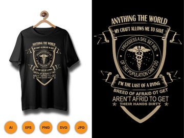 My Craft Allows Anything  World  Breed Afraid  We Save  T-Shirt