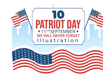 10 Patriot Day USA Celebration Illustration