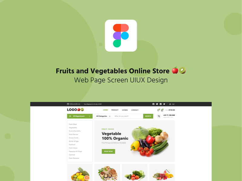 Fruits and Vegetables online store 🍎🥝 by Designer EpicPxls