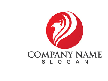 Phoenix Bird Wing Logo Animal Vector