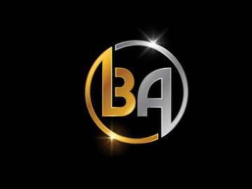 Initial Letter B A Logo Design Vector. Graphic Alphabet Symbol For Corporate Business Identity