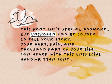 Unspoken - Story Handwritten
