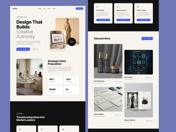 Premium Creative Agency Website Design | Luxury Brand Studio Lan