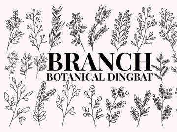 Branch - Botanical Dingbat Font