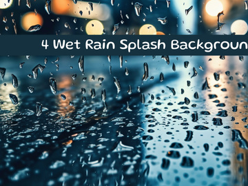 Wet rain splash background