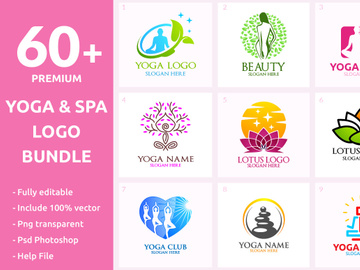 60+ Yoga Logo Bundle