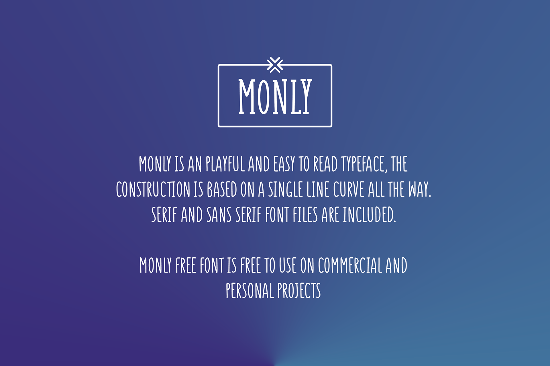 Monly Free Font