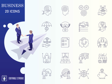 Outline : Business And Finance Icon set