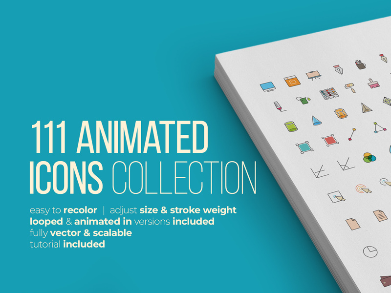 111 Animated Icons Collection by RD Studios ~ EpicPxls