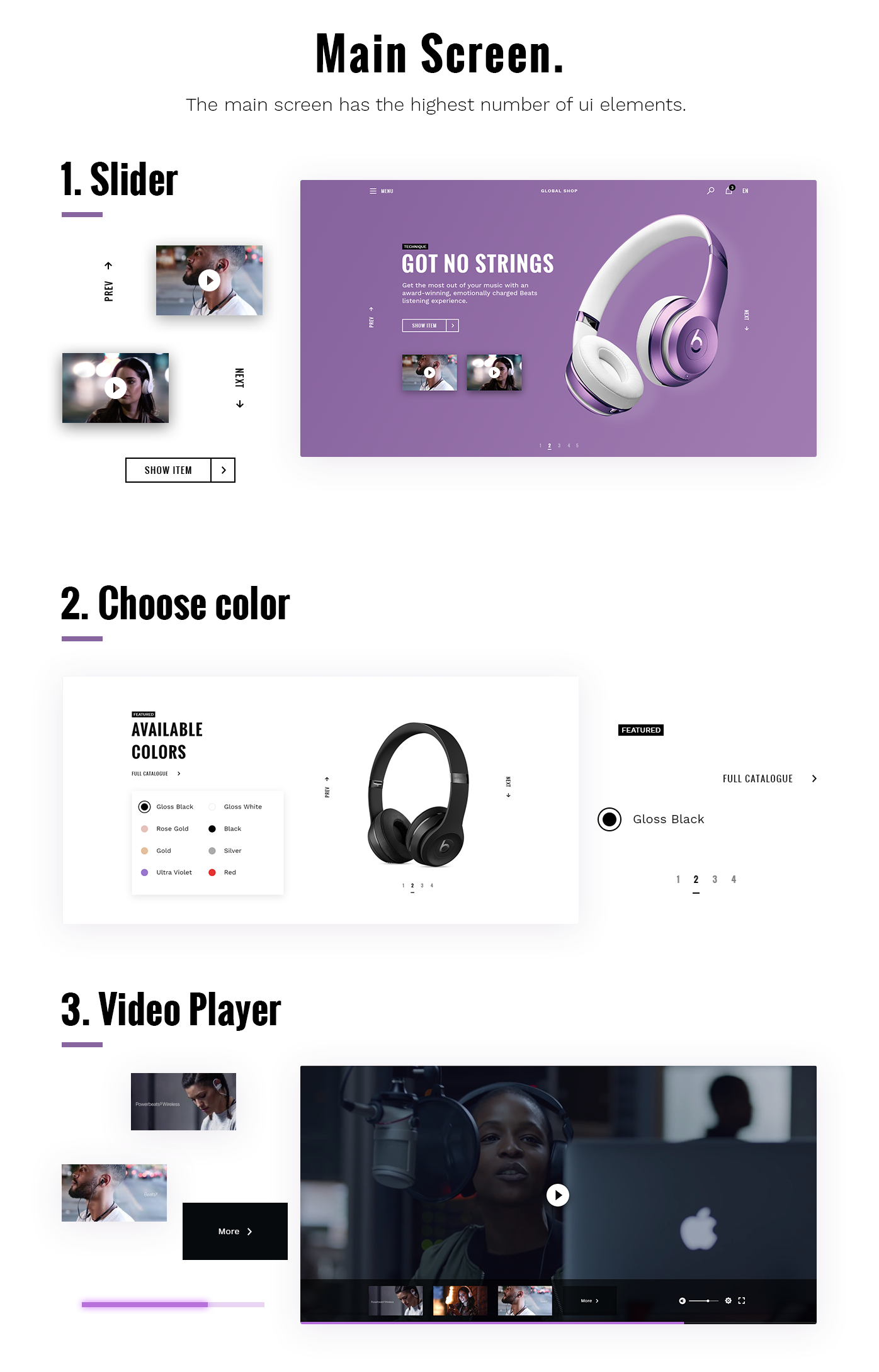 全球商店 - 电子商务UI KIT(Global Store - E-commerce UI KIT)插图4