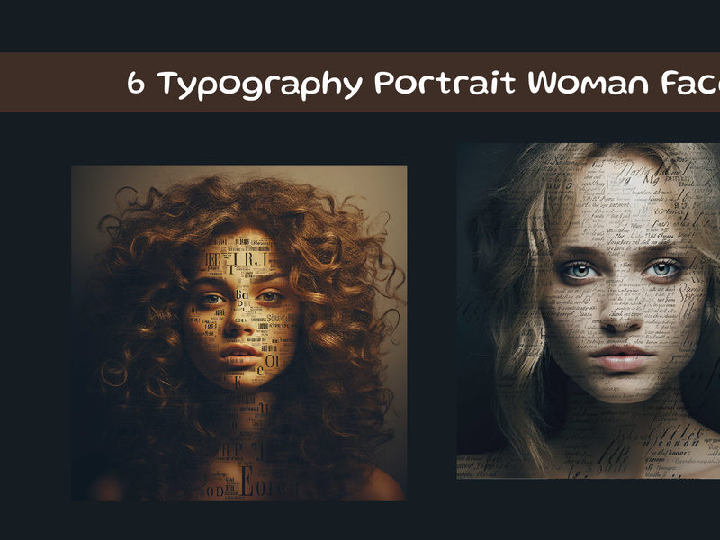 Typography Portrait Woman Face. by Samiraas8891 ~ EpicPxls