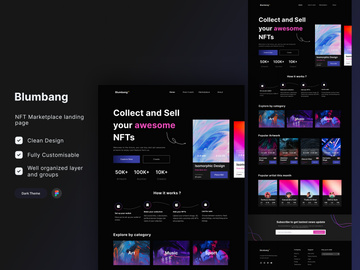 NFT Marketplace Landing Page - Blumbang
