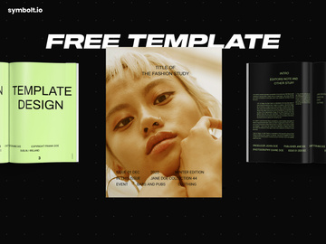 Free InDesign Template - Fashion Study