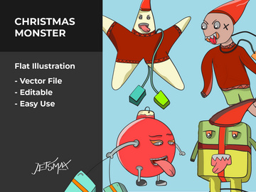 Monster Christmat Vector Bundle
