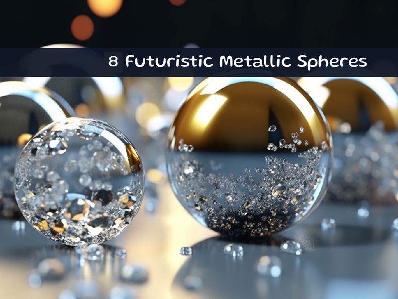 Futuristic Metallic Spheres by Samiraas8891 ~ EpicPxls