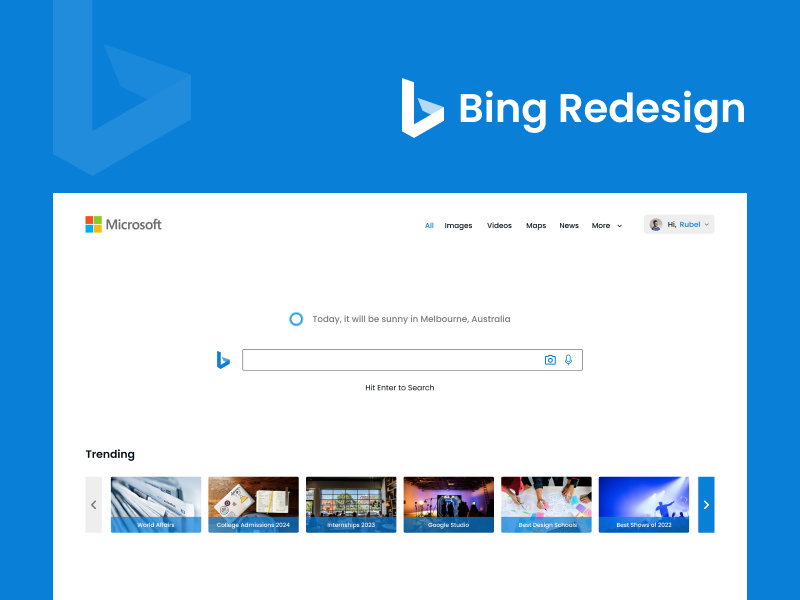 Bing Redesign by Designist ~ EpicPxls