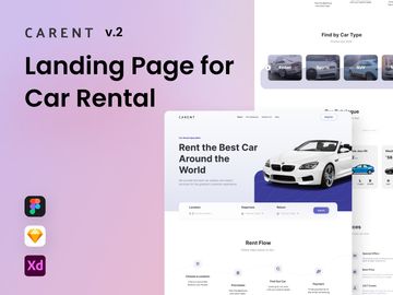 Carent - Car Rental Landing Page v.2