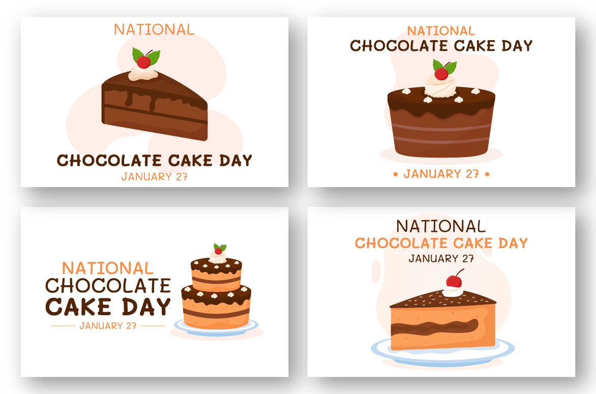 11 Hari Cokelat Nasional Ilustrasi