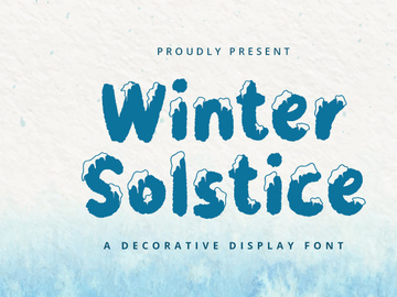 Winter Solstice - Display Font