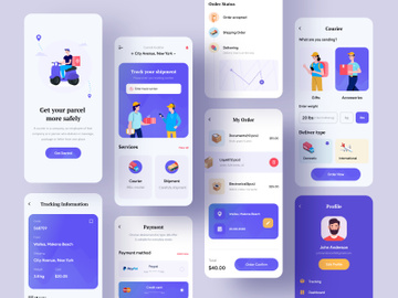 Courier Delivery Mobile Application Design (Light Version)