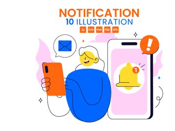 10 Notification System Illustration