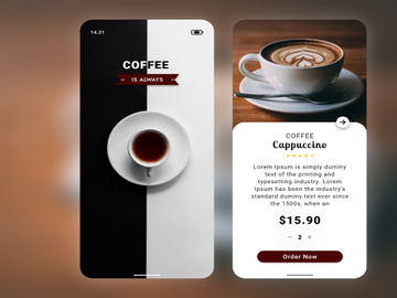 Coffee Shop App UI Design
