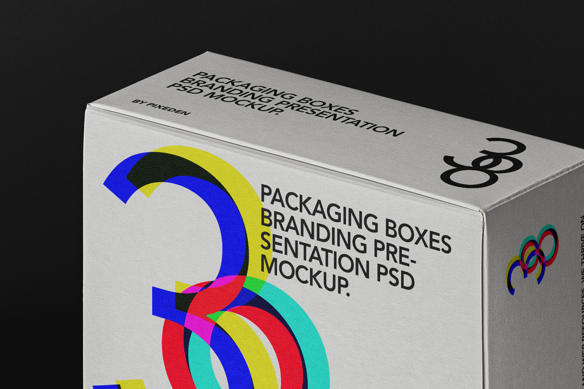 Psd方形盒子包装模型3(Psd Square Boxes Packaging Mockup 3)插图1