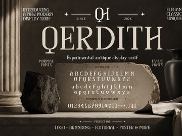 QERDITH – Experiential Antique Display Serif