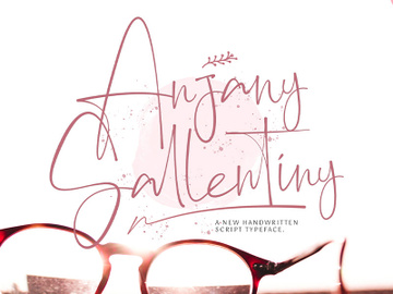 Anjany Sallentiny - Handwritten Font