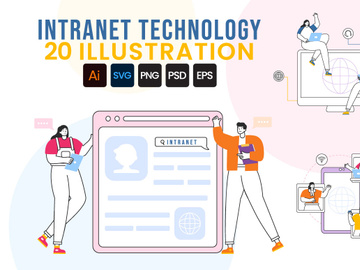 20 Intranet Technology Illustration