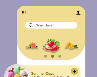 Ice Cream Shop UI Design