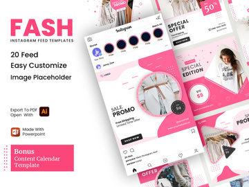 FASH - Instagram Feed Template Powerpoint