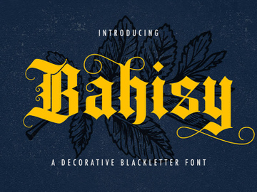 Bahisy - Blackletter Font
