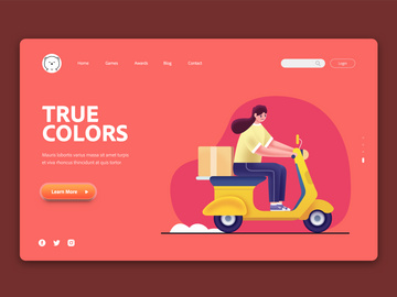 Life scene-space-illustration