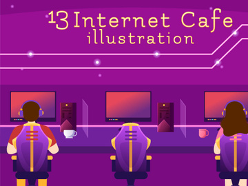 13 Internet Cafe Illustration