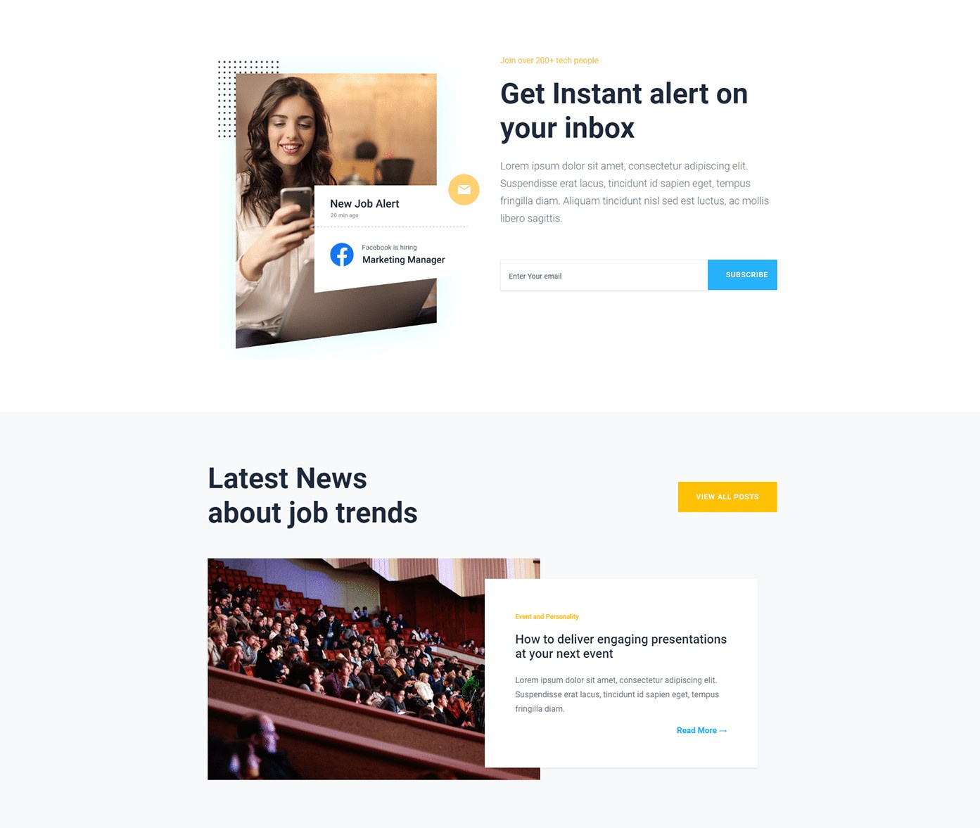 招聘会Bootstrap免费模板(Job Board Bootstrap Free Template)插图2