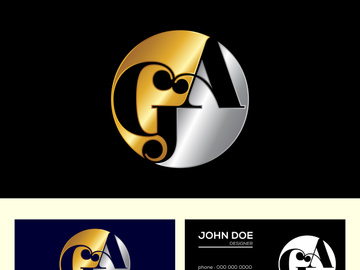 Initial Monogram Letter A G Logo Design Vector. Graphic Alphabet Symbol For Corporate Business