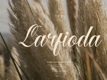 Larfioda | Elegant Script Font