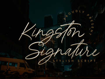 Kingston Signature - Stylish Script Font