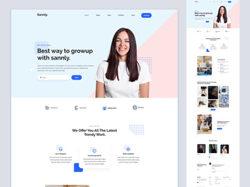 Sannly - Corporate Agency Website Design
