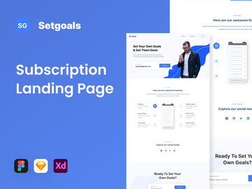 Setgoals - Subscription Landing Page