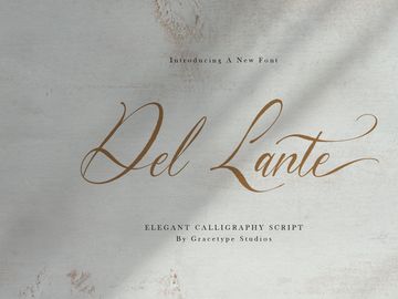 Del Lante | Elegant Calligraphy Script