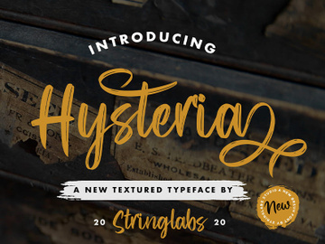 Hysteria - Stylish Script Font