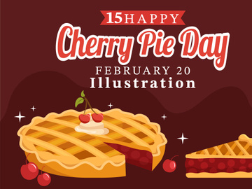 15 National Cherry Pie Day Illustration